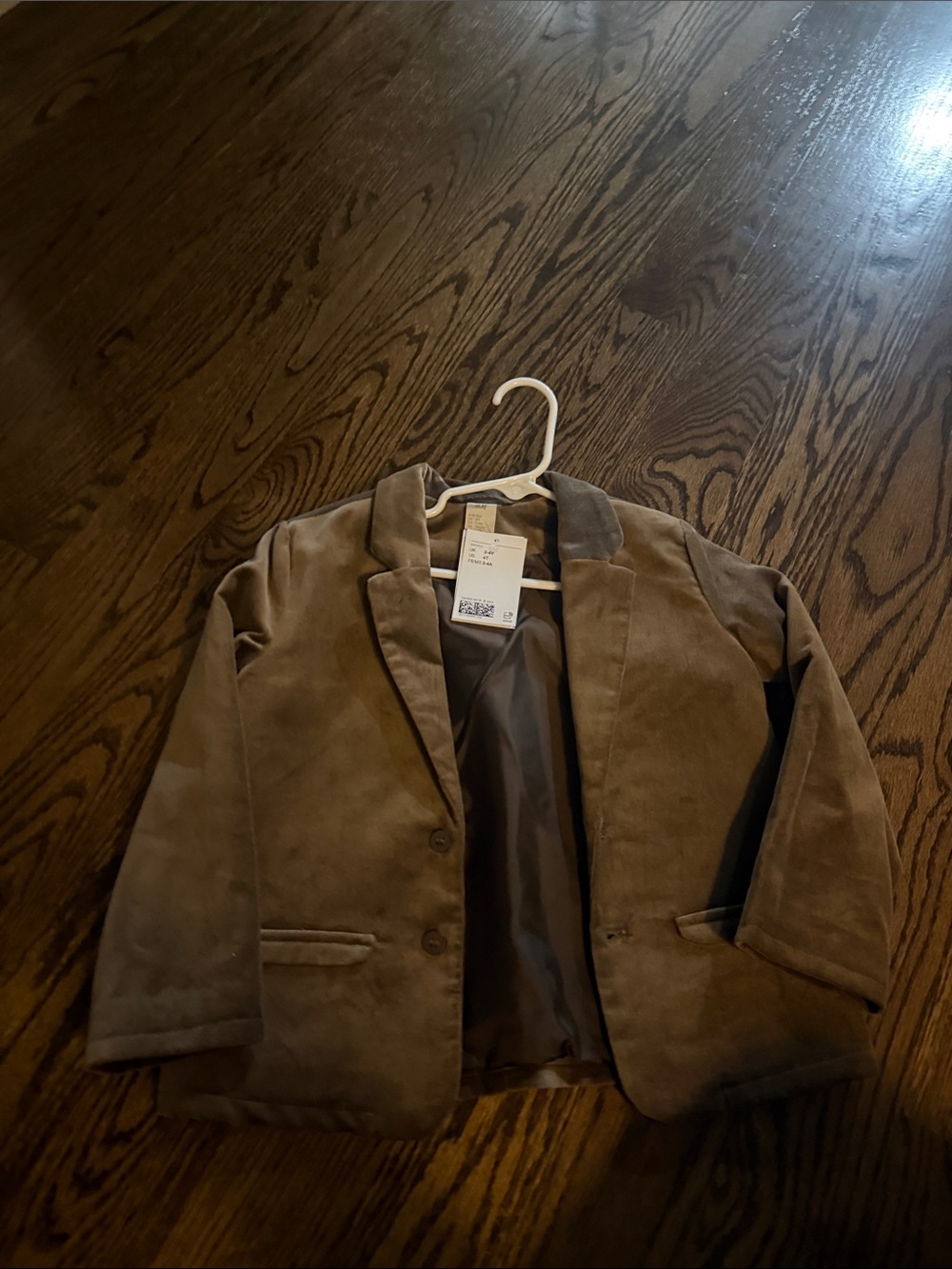 H&M Kids Tan Velvet Blazer Jacket